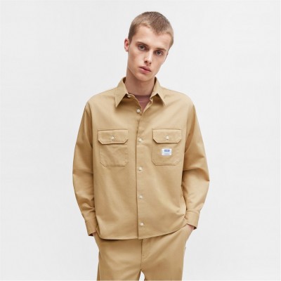 облекла,на,разпродажба,мъжки,якета,hugo,men's,ekynone,overshirt,beige,269