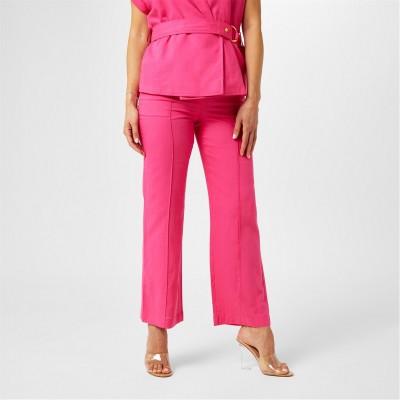 дамски,чорапогащи,и,клинове,biba,biba,linen,trouser,pink