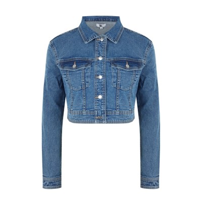 яке,дамски,жилетки,be,you,crop,denim,jacket,mid,wash