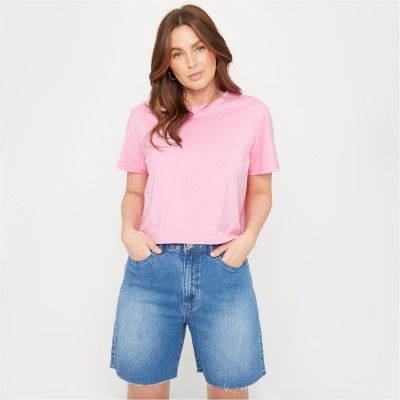 дамски,тениски,дамски,топове,be,you,you,boxy,tee,pink