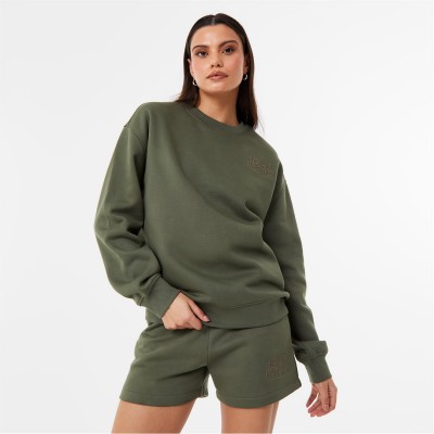 блуза,дамски,горнища,с,качулка,дамски,блузи,jack,wills,crew,sweatshirt,khaki