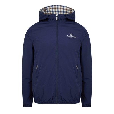 мъжки,якета,aquascutum,men,s,reversible,check,hooded,long,sleeve,rain,anorak,navy,check