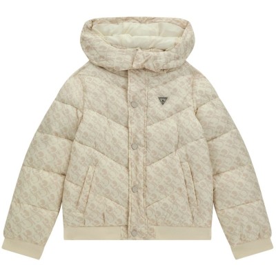 детски,облекла,guess,padded,puffer,juniors,cream,p0fk
