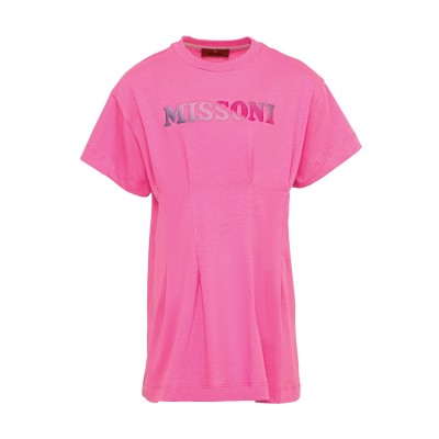 юношеска,тениска,детски,3/4,панталони,missoni,logo,t,shirt,dress,juniors,fuschia,50q