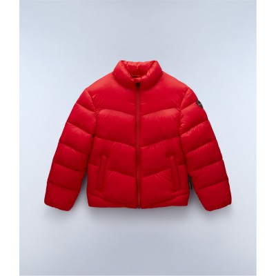 яке,детски,3/4,панталони,napapijri,kids',carrel,insulated,short,puffer,jacket,red,r06