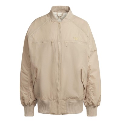 дамско,яке,дамски,якета,и,палта,adidas,originals,women,s,long,sleeve,zip,bomber,jacket,beige
