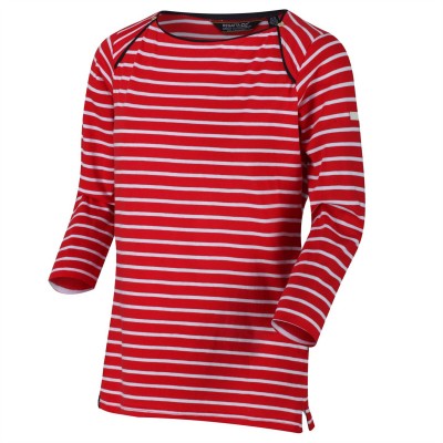 3/4,тениска,дамски,топове,дамски,блузи,с,яка,regatta,polina,three,quartersleeve,t,shirt,trueredstrpe