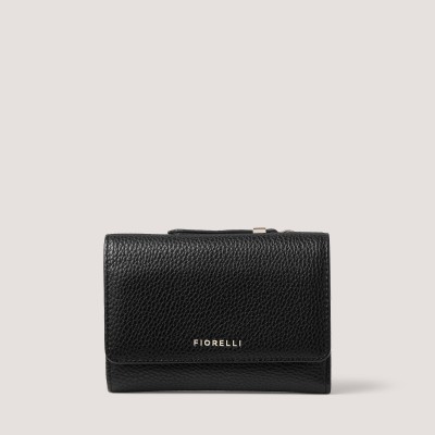 дамско,портмоне,fiorelli,women,s,logo,snap,closure,billfold,wallet,black