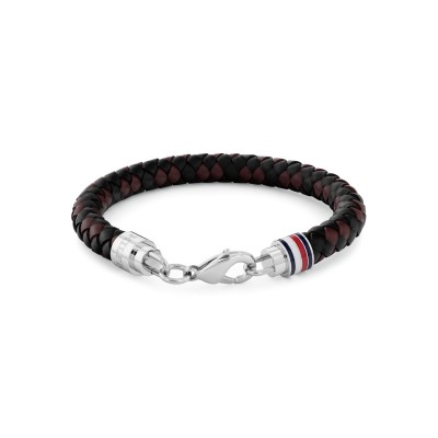 бижутерия,аксесоари,на,разпродажба,tommy,hilfiger,mens,braided,leather,bracelet,brown