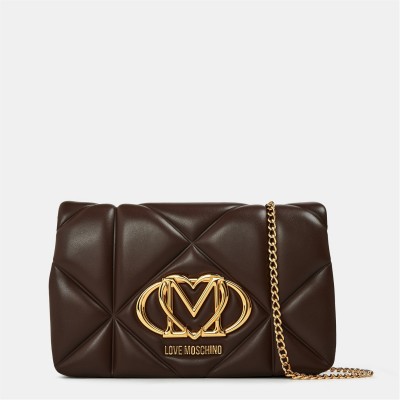 всички,чанти,love,moschino,women's,lm,quilted,cross,body,bags,chocolate
