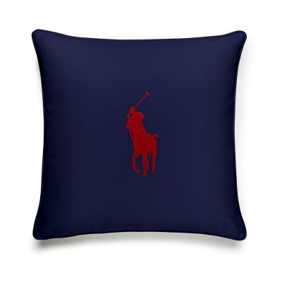 ralph,lauren,home,pony,cushion,50x50cm,navy,red