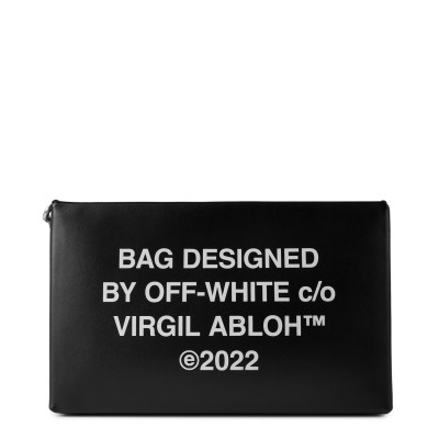 чанта,всички,чанти,off,white,women's,block,met,logo,pouch,clutch,bag,italian,craftsmanship,black,white