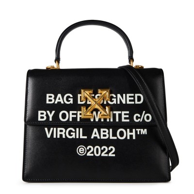 всички,чанти,аксесоари,на,разпродажба,off,white,jitney,1.4,top,met,quote,handbag,black,white