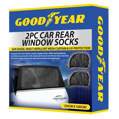чорапи,аксесоари,за,кола,goodyear,2,piece,car,rear,window,socks,black