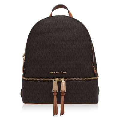 раница,всички,чанти,michael,michael,kors,rhea,zip,backpack,brown*