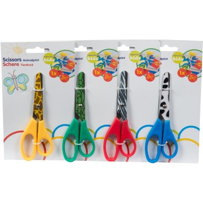edco,topwrite,animal,print,scissors,13cm,animal,print