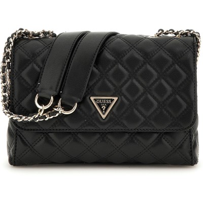 всички,чанти,всички,коледни,подаръци,guess,women's,giully,flap,cross,body,bags,black