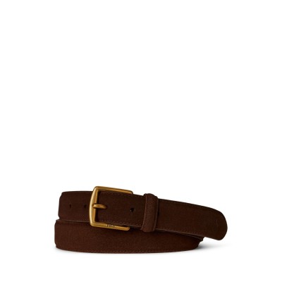 колан,колани,аксесоари,на,разпродажба,polo,ralph,lauren,suede,dress,belt,dark,brown