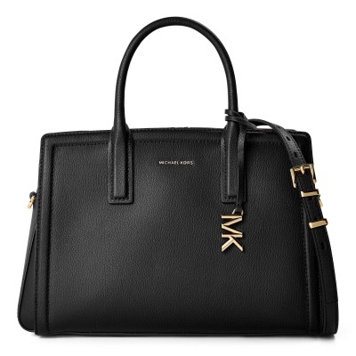 michael,michael,kors,women,s,laila,medium,stitch,satchel,bag,black