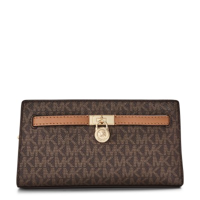 дамско,портмоне,всички,чанти,аксесоари,на,разпродажба,michael,michael,kors,women,s,hamilton,cross,body,wallet,on,chain,brn,acrn