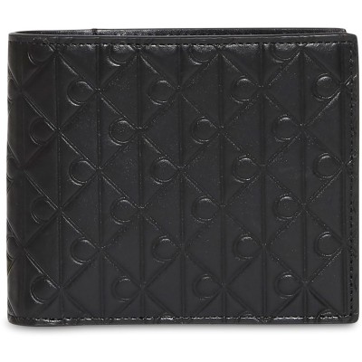 портмоне,портфейли,и,портмонета,мъжки,чанти,и,портмонета,calvin,klein,embossed,leather,billfold,wallet,with,coin,pocket,black