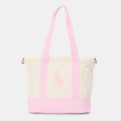 polo,ralph,lauren,kids,pony,tote,bags,white,pink