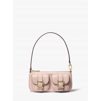 всички,чанти,аксесоари,на,разпродажба,michael,michael,kors,women's,zoe,small,signature,logo,shoulder,bag,soft,pink