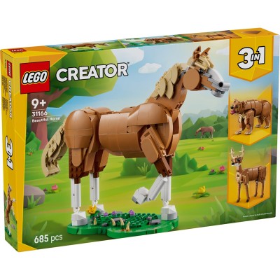 lego,lego&#174;,creator,31166,3in1,beautiful,horse,toy,animal,building,set,beautiful,horse