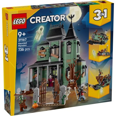 lego,lego&#174;,creator,31167,3in1,haunted,mansion,house,building,toy,31167,haunted,mansion