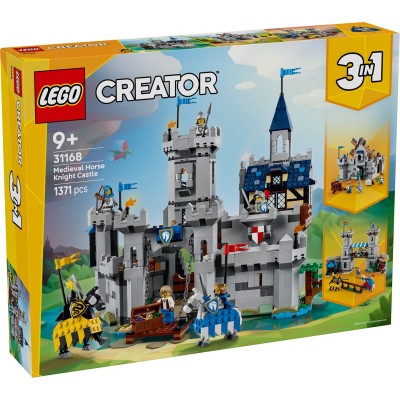 lego,lego&#174;,creator,31168,3in1,medieval,horse,knight,castle,playset,building,toy,31168,medieval,castle