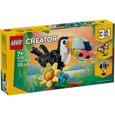 lego,lego&#174;,creator,31173,3in1,wild,animals:,tropical,toucan,figure,playset,31173,tropical,toucan
