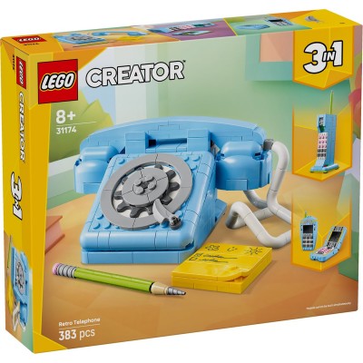lego,lego&#174;,creator,31174,3in1,retro,telephone,nostalgic,and,vintage,toy,phones,31174,retro,telephone