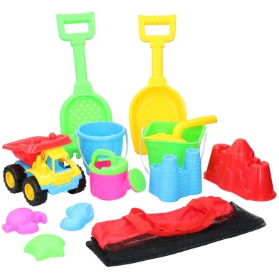 eddy,toys,beach,set,13,piece,plastic,toys,multi