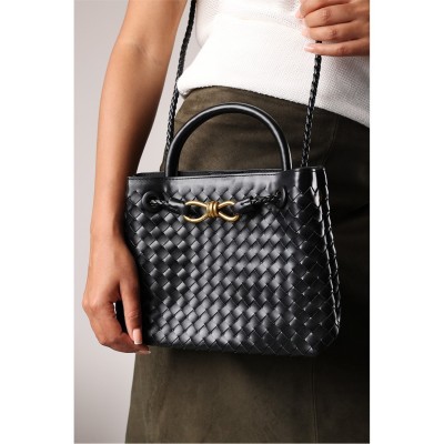 чанта,дамски,летни,чанти,и,портмонета,несесери,wheres,that,from,wheres,woven,leather,tote,bag,with,gold,detail,black