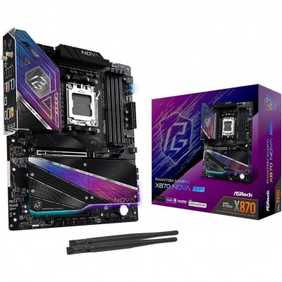 asrock,x870e,nova,wifi,amd,intel,black