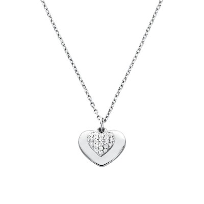 аксесоари,на,разпродажба,michael,kors,plated,pave,heart,necklace,silver,040