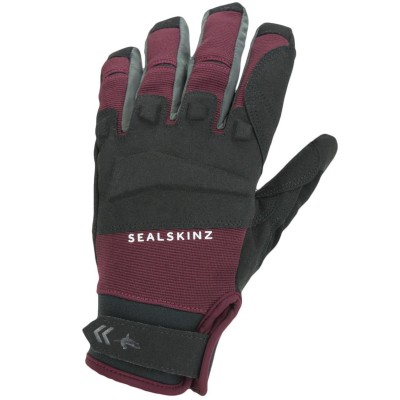 ръкавици,велосипедни,ръкавици,sealskinz,all,weather,mtb,waterproof,cycling,gloves,black,red