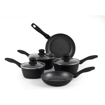 russell,hobbs,metallic,marble,5,piece,aluminium,non,stick,induction,pan,set,black