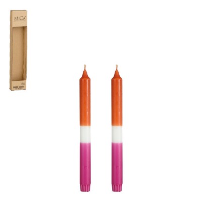 аксесоари,на,разпродажба,mica,dip,dye,dinner,candle,stearin,2,pieces,orange