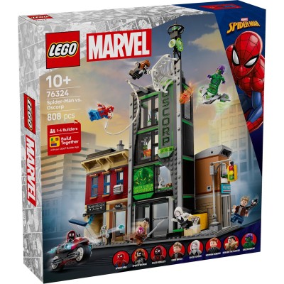 lego,lego&#174;,marvel,76324,spider,man,vs.,oscorp,kids&#8217;,super,hero,building,kit,spidermanstreet