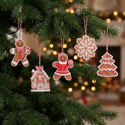 the,spirit,of,christmas,soc,5pc,dough,tree,decorations,gingerbread