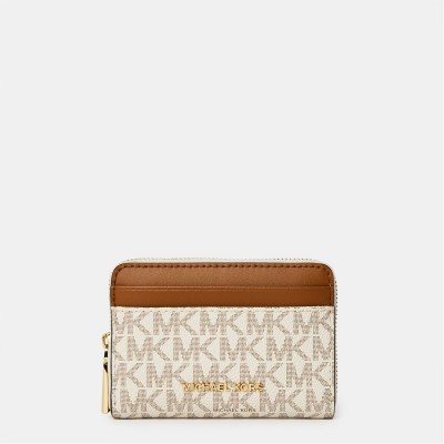 портмоне,всички,чанти,michael,michael,kors,women's,jet,set,signature,zip,around,purse,vanillaacrn149