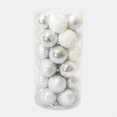 коледни,опаковки,и,декорации,the,spirit,of,christmas,30pc,baubles,54,silver,one,size,silver