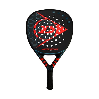 падел,тенис,dunlop,aero,star,padel,racket,unisex,adults,black,red