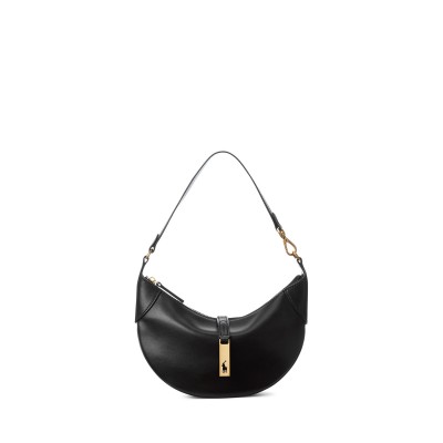 всички,чанти,polo,ralph,lauren,calfskin,mini,shoulder,bag,black
