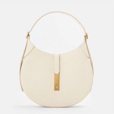 всички,чанти,polo,ralph,lauren,calfskin,mini,shoulder,bag,ivory
