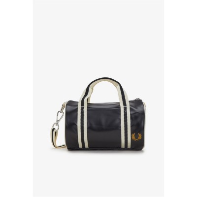 сак,всички,чанти,аксесоари,на,разпродажба,fred,perry,unisex,adults,mini,barrel,holdall,black,ecru,d57