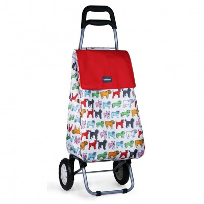 sabichi,pug,shopping,trolley,multi,colured