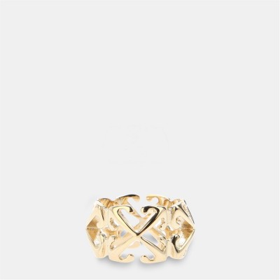 off,white,women's,arrow,band,ring,gold,no,color