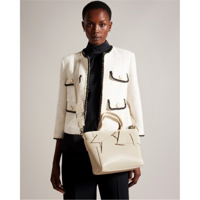 всички,чанти,аксесоари,на,разпродажба,ted,baker,jimsa,bow,pu,crossbody,bag,white
